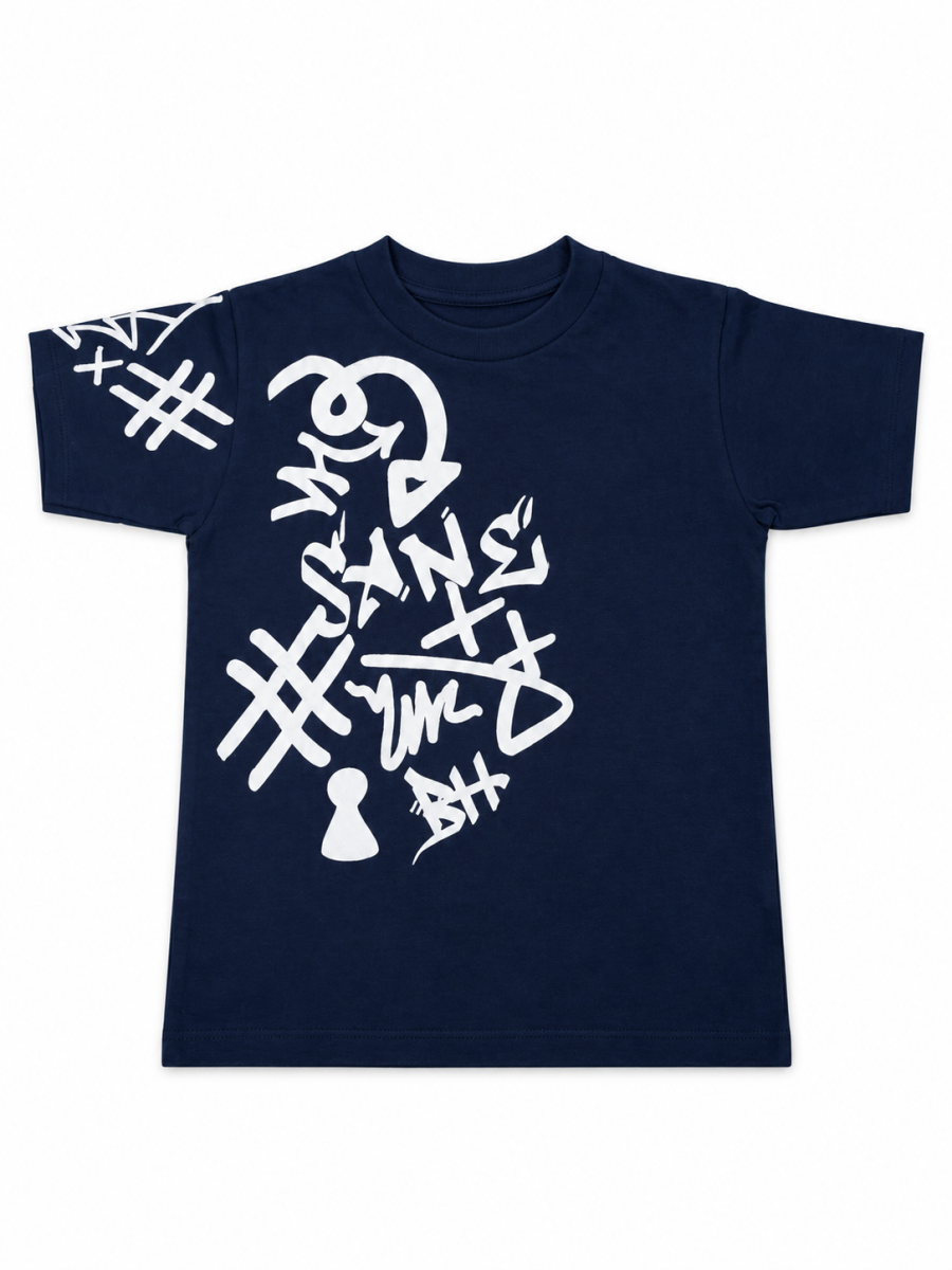 Remera Niño Algodon Estampa Frente 6129