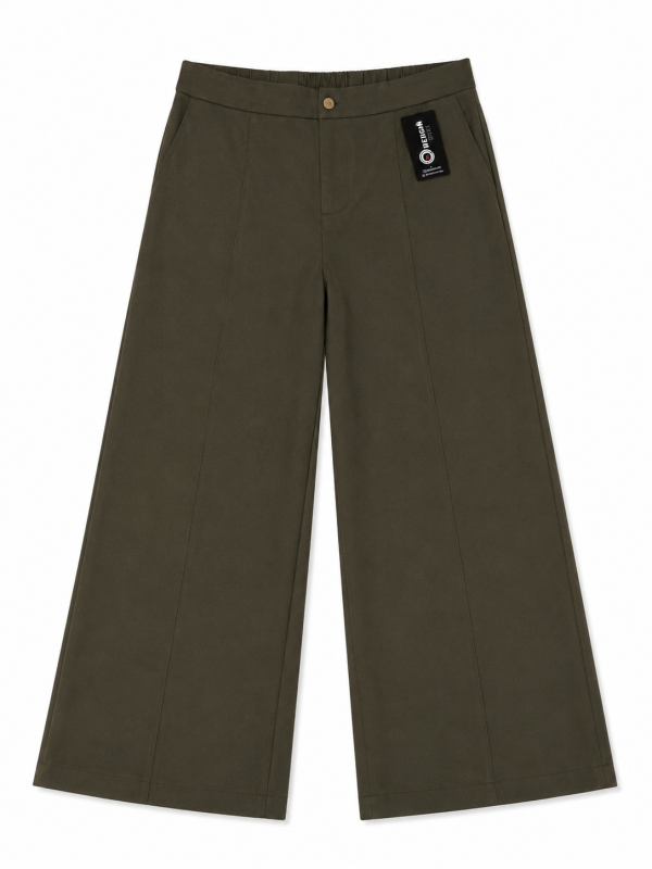 Pantalón wideleg nobuck