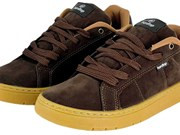 Zapatilla Hard Top gamuzada café