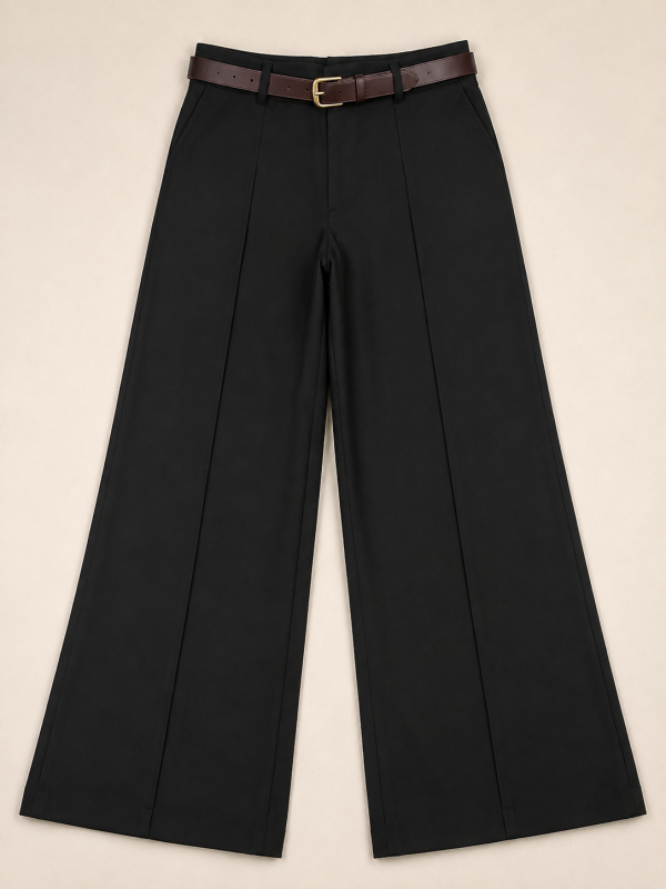Wideleg gabardina Service