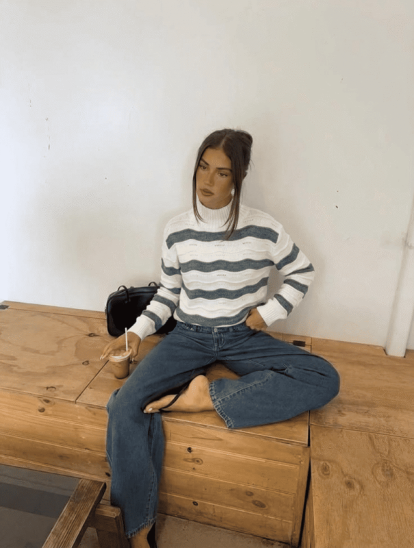 Sweater Ondulado con relieve