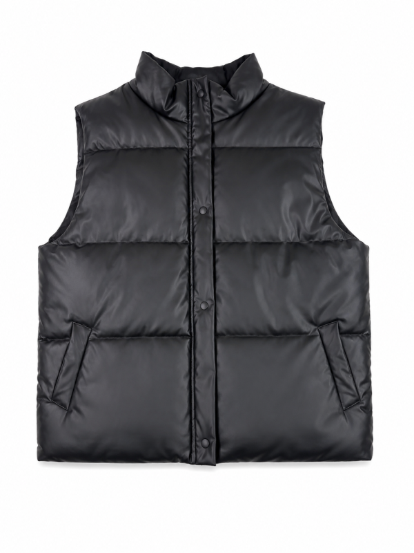 Chaleco puffer engomado 0631