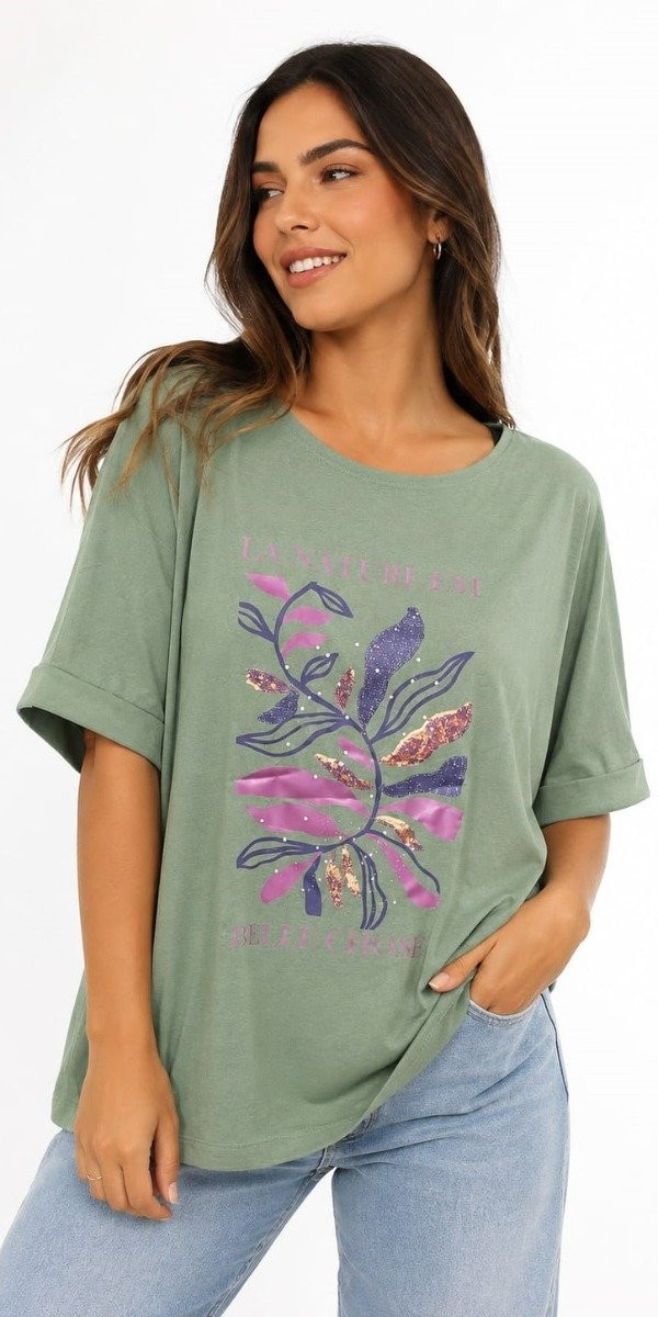 Remera Tita Estampa "la Nature est"