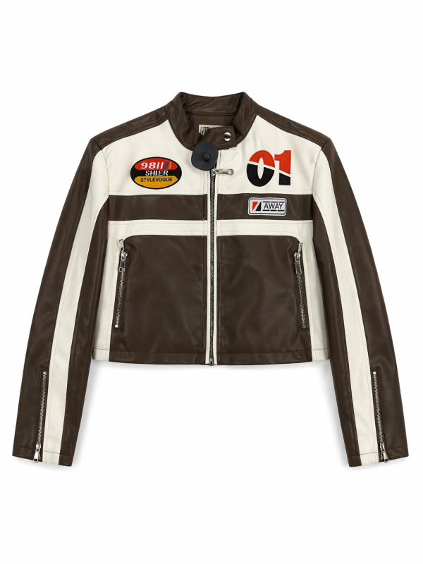 Chaqueta ECocuero bordada 0611